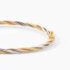 Bracelet Jonc Anaisaae Torsade Or Tricolore