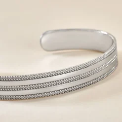 Bracelet Jonc Ayo Argent Blanc