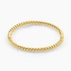 Bracelet Jonc Bulle Doree Acier Jaune