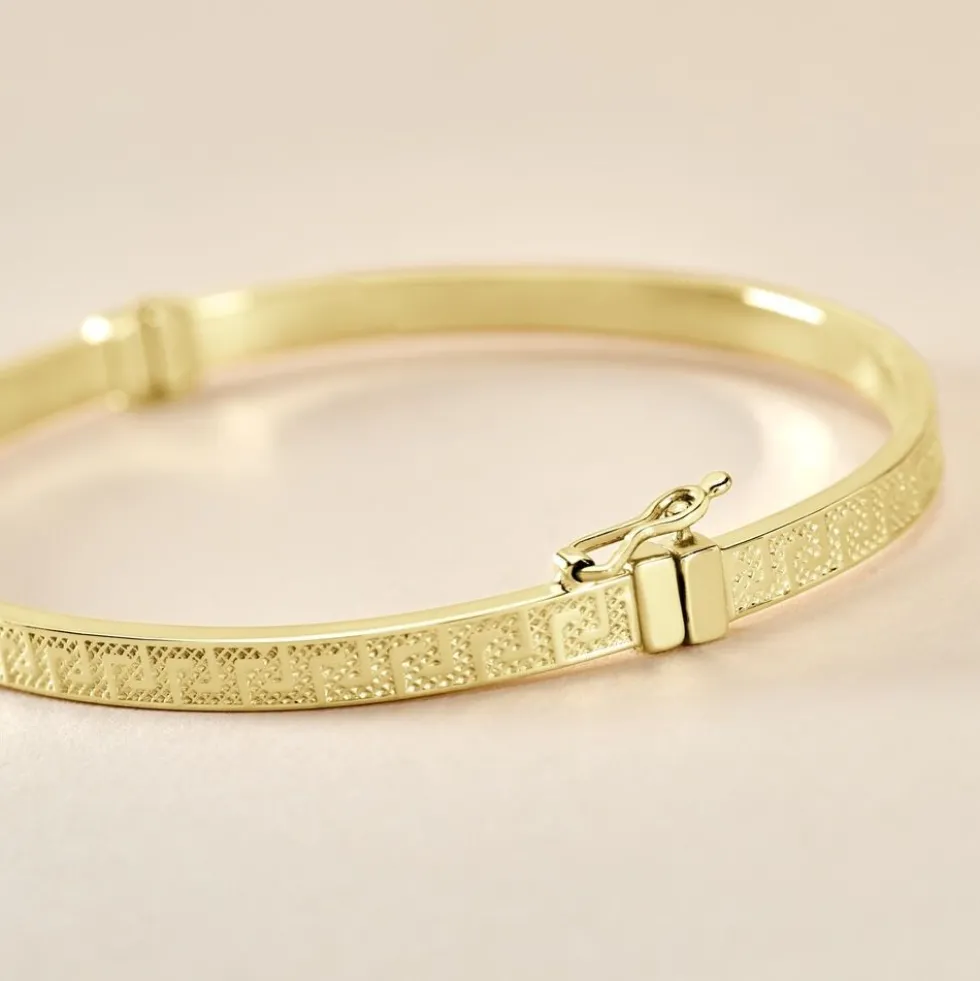 Bracelet Jonc Capucina Grec Or Jaune