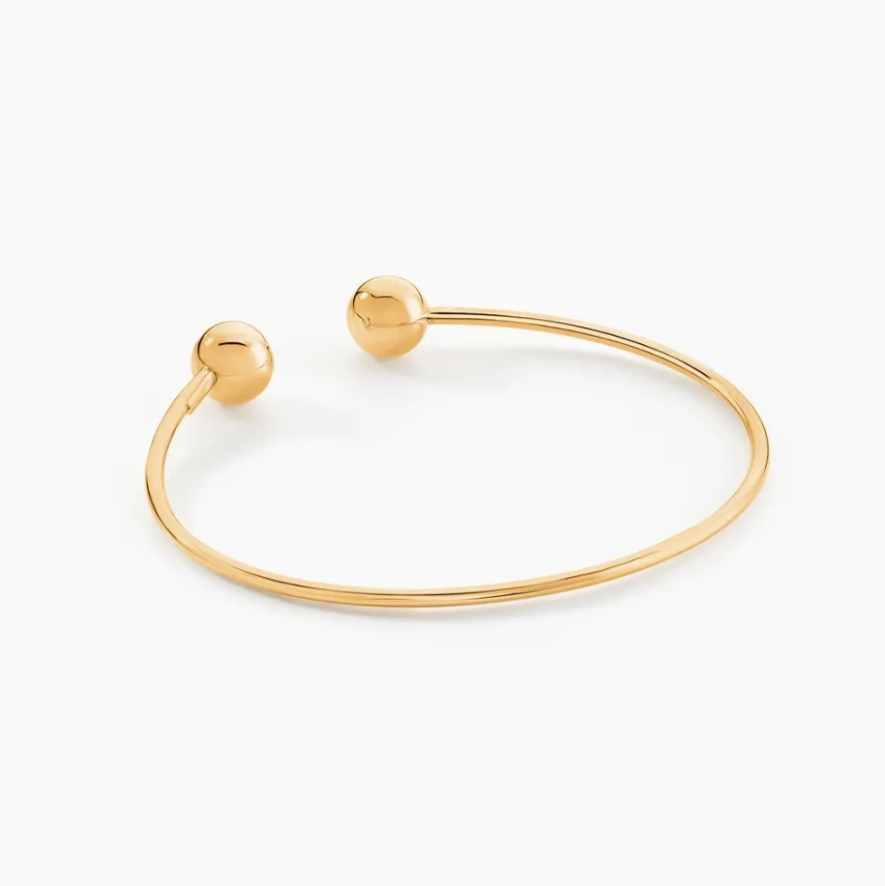 Bracelet Jonc Davina Boules Or Jaune