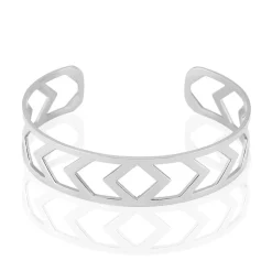 Bracelet Jonc Deanna Acier Blanc