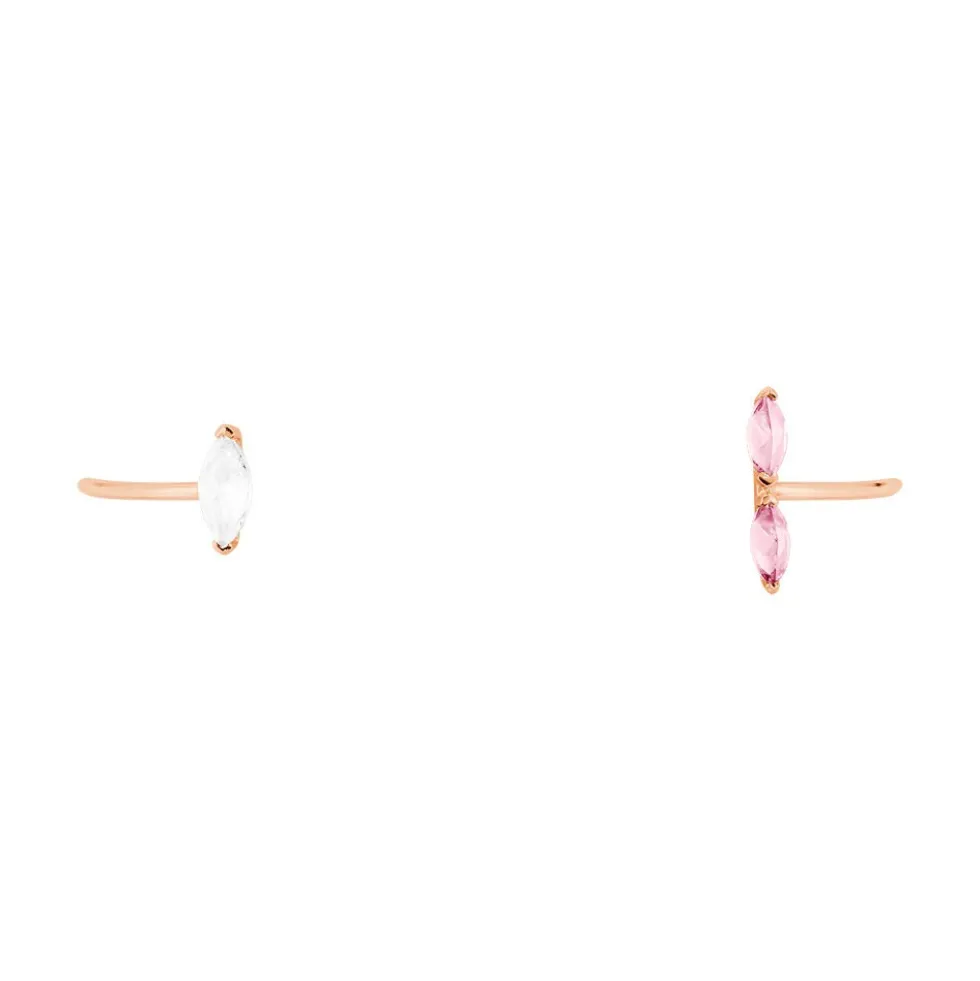 Bracelet Jonc Elauna Argent Rose Oxyde De Zirconium