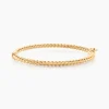 Bracelet Jonc Fritzi Torsade Or Jaune
