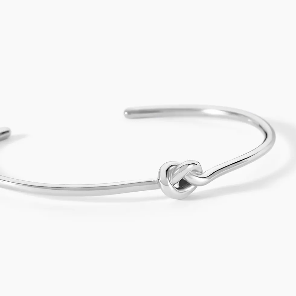 Bracelet Jonc Haria Argent Blanc