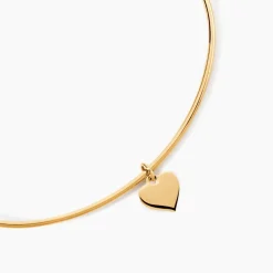 Bracelet Jonc Ida Coeur Or Jaune