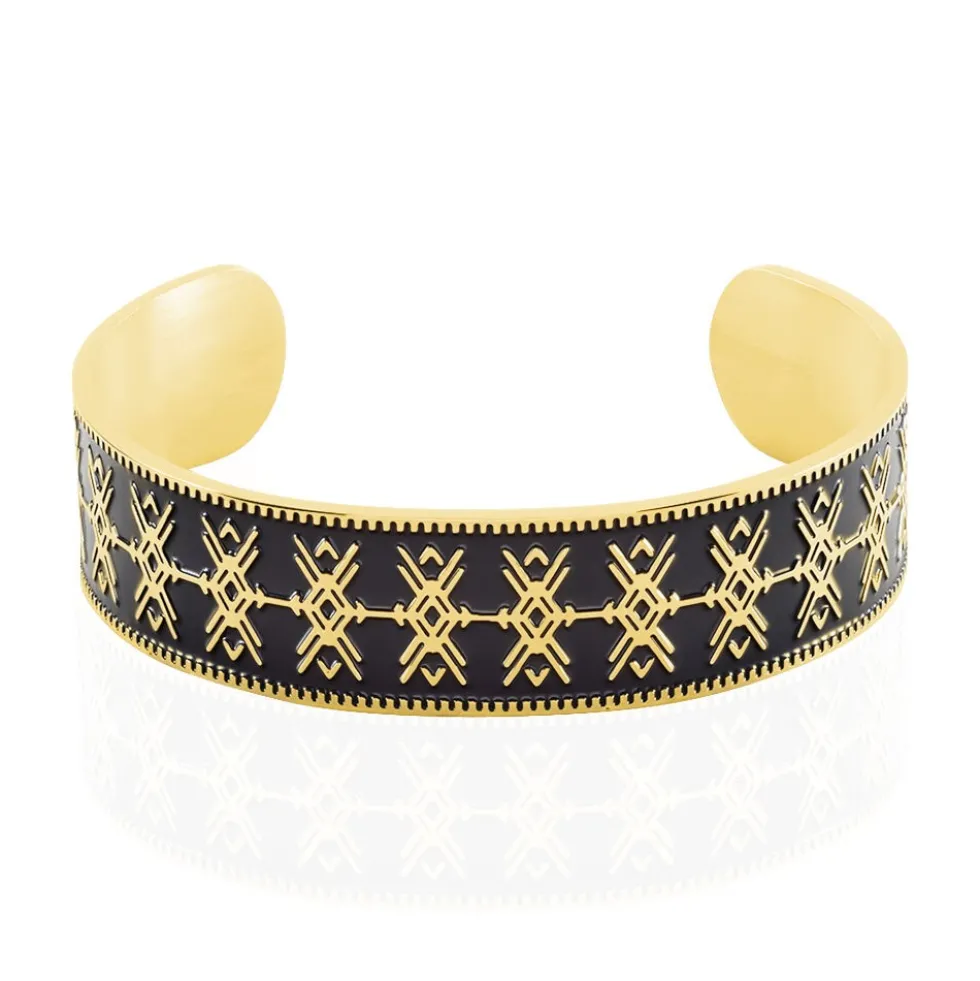 Bracelet Jonc Imagine Gwladys Acier Jaune