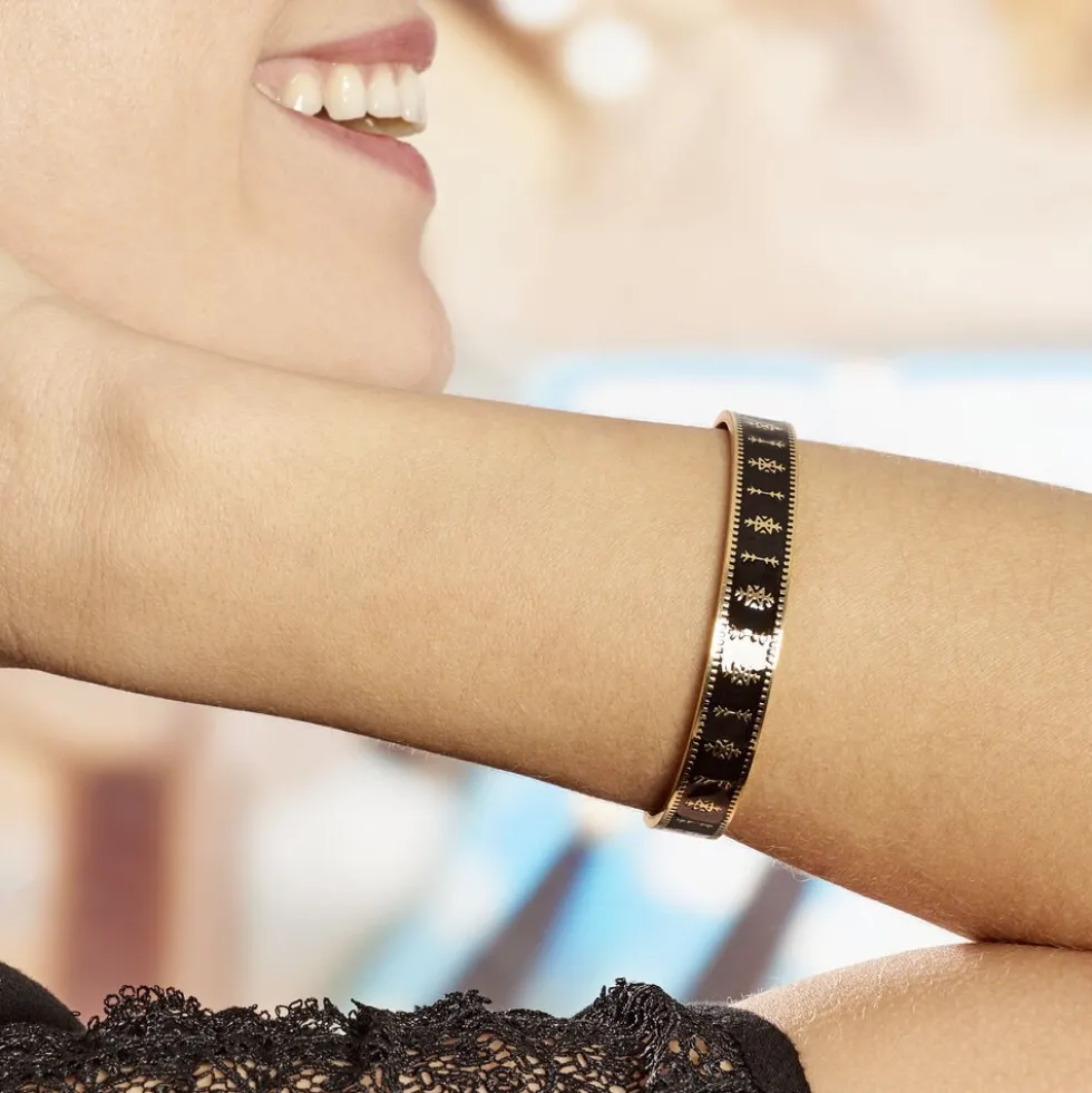 Bracelet Jonc Imagine Murielle Acier Jaune
