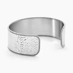 Bracelet Jonc Imagine Tiffany Acier Blanc Pierre De Synthese