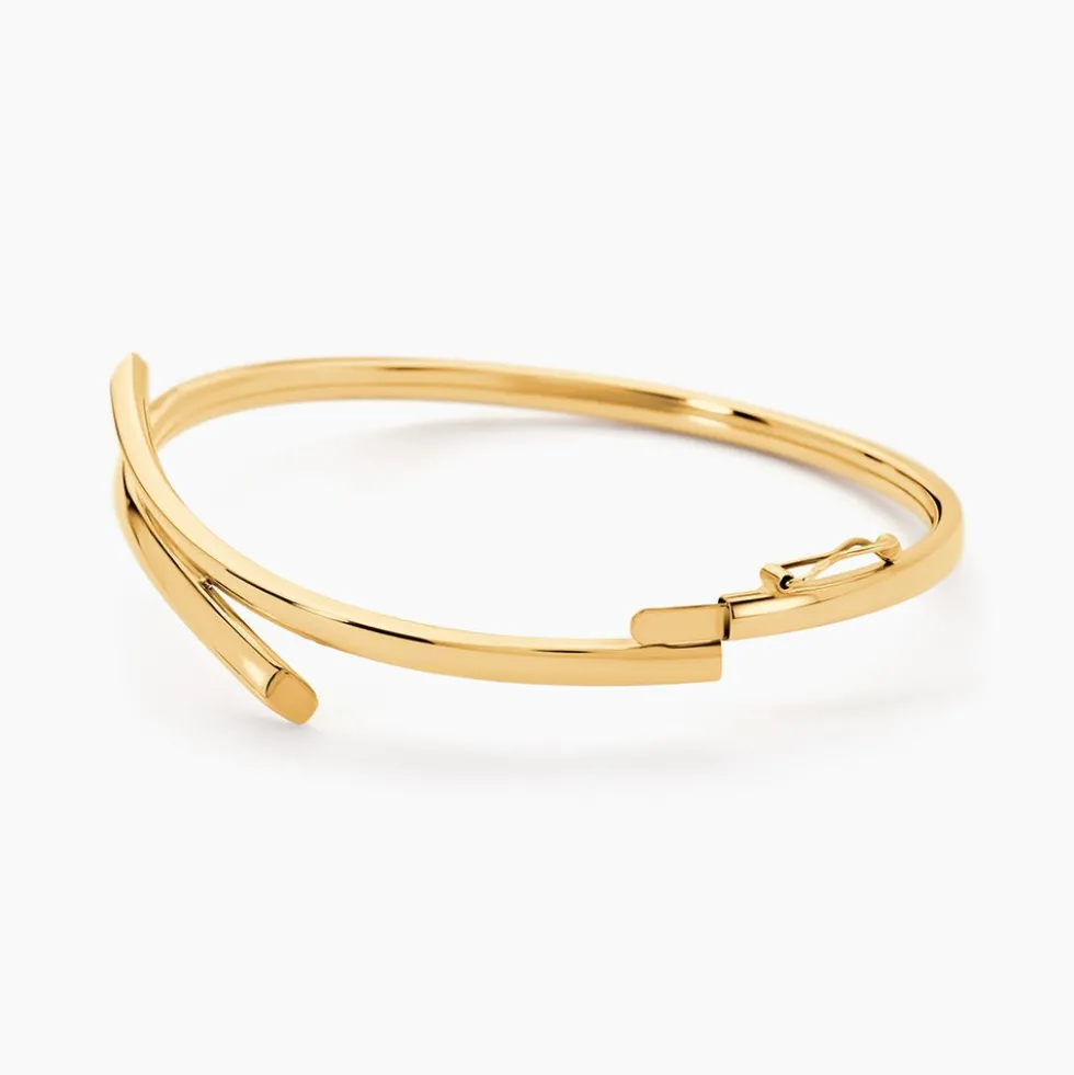 Bracelet Jonc Loise Flexible Or Jaune
