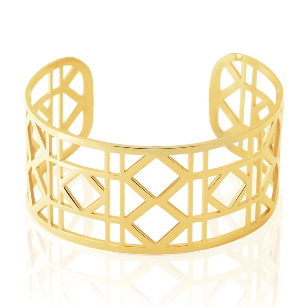 Bracelet Jonc Luyanna Acier Jaune