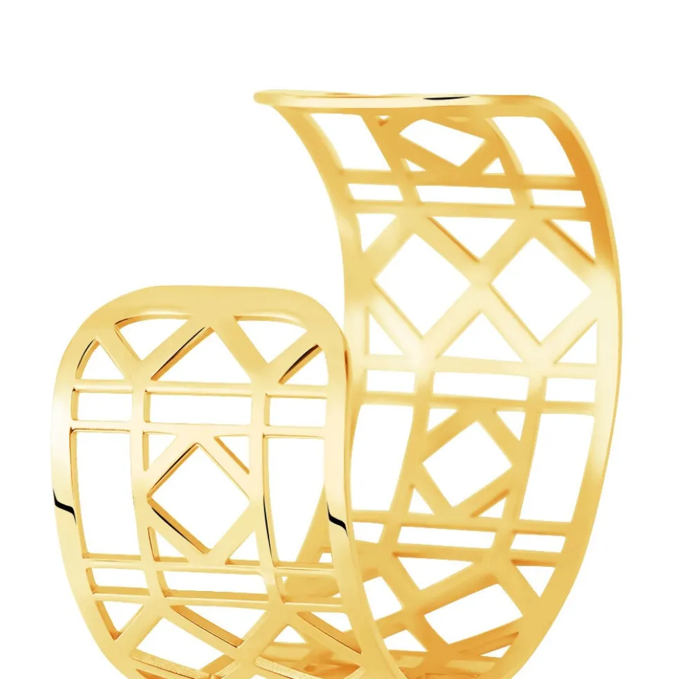 Bracelet Jonc Luyanna Acier Jaune