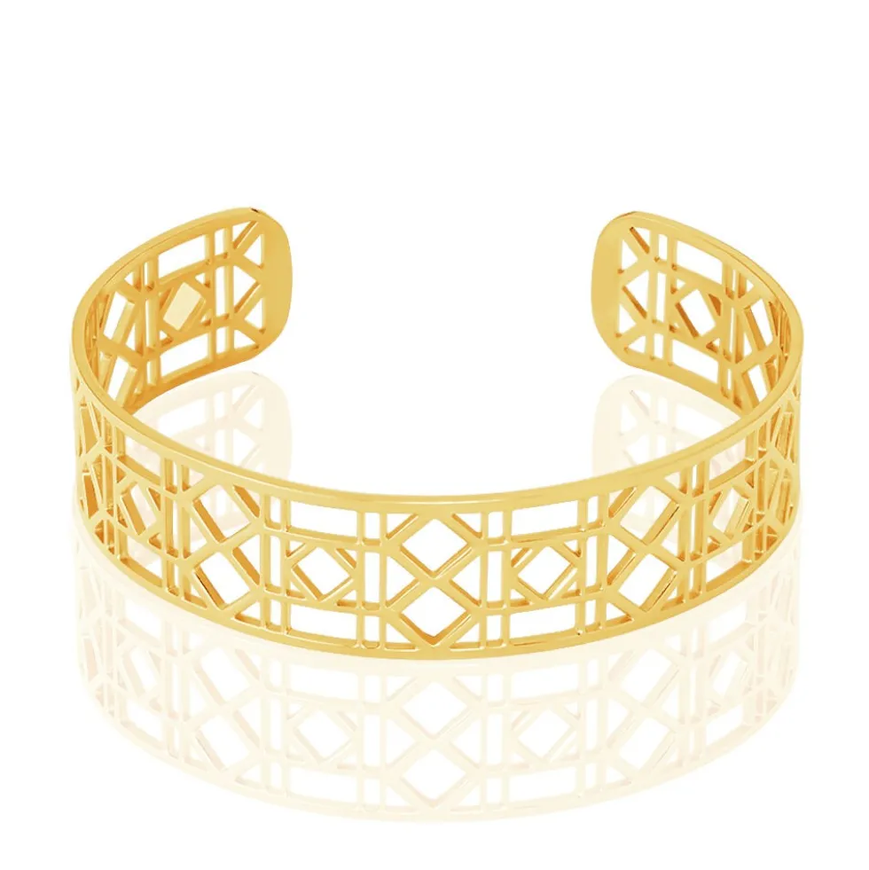 Bracelet Jonc Luyanna Acier Jaune
