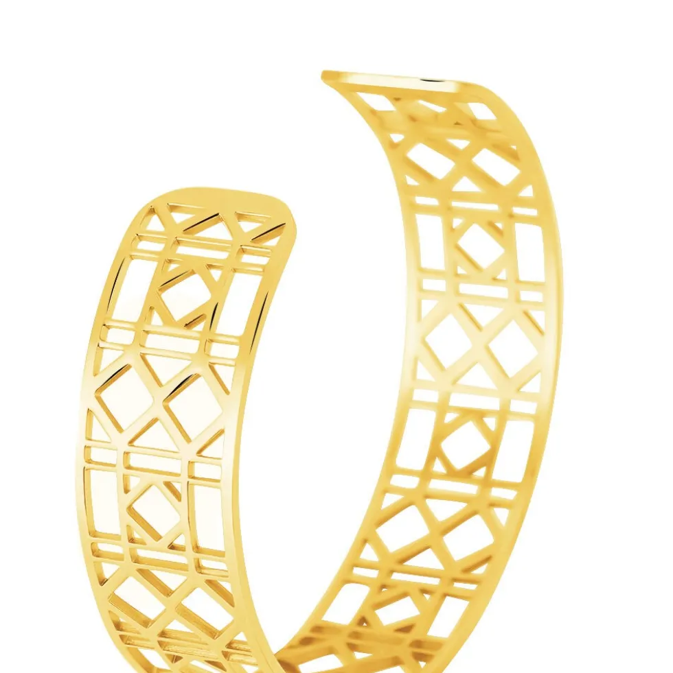 Bracelet Jonc Luyanna Acier Jaune