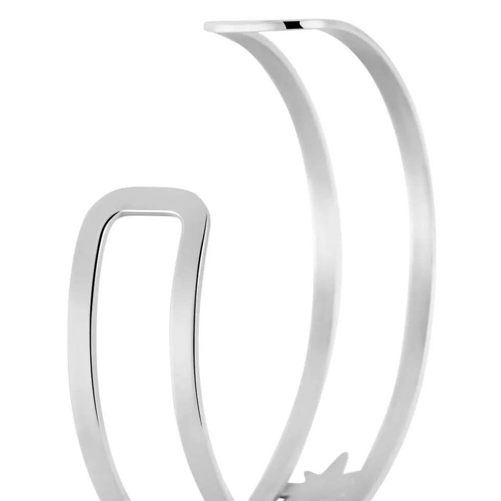 Bracelet Jonc Melyane Acier Blanc Strass
