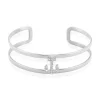 Bracelet Jonc Meysa Acier Blanc Strass