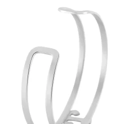 Bracelet Jonc Meysa Acier Blanc Strass