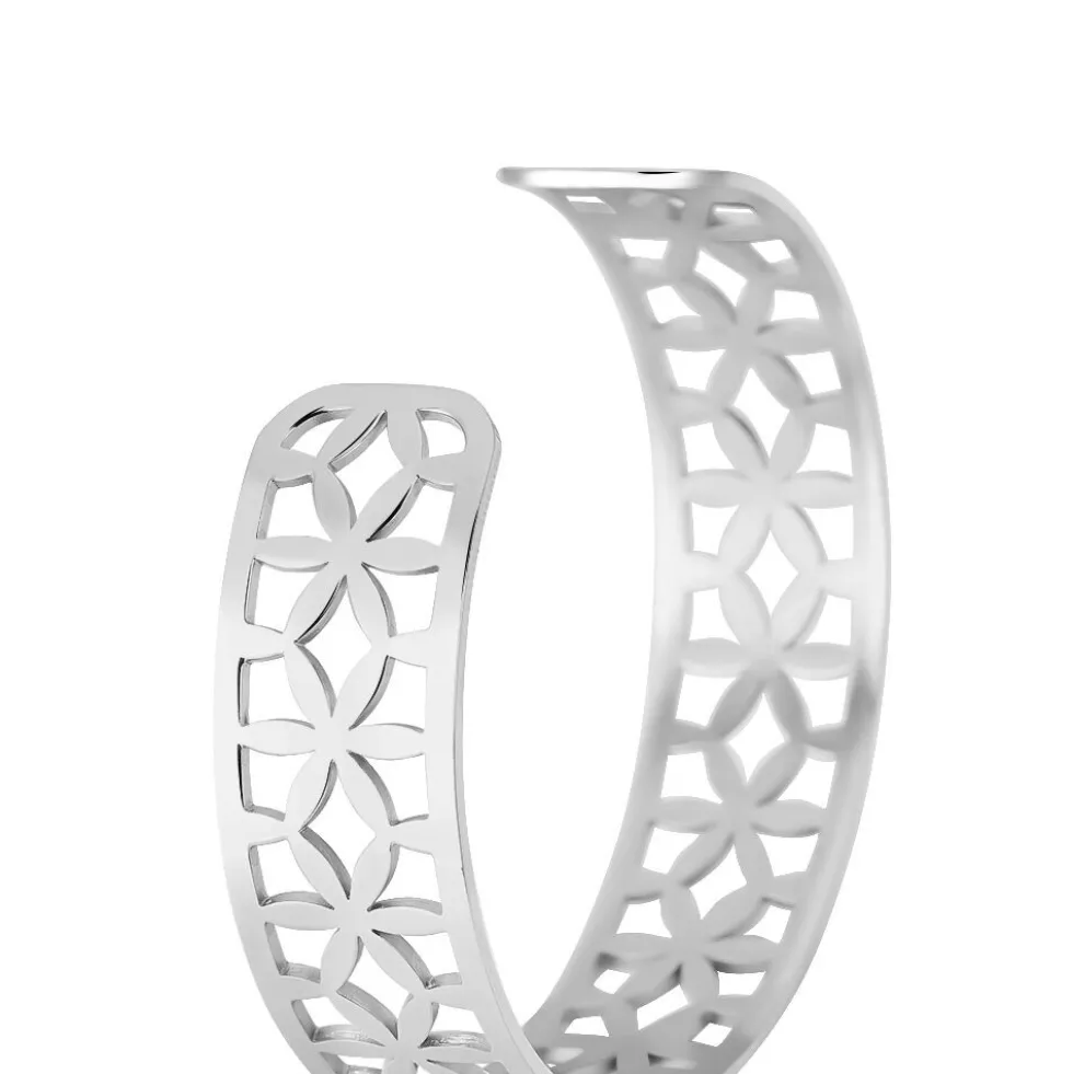 Bracelet Jonc Milda Acier Blanc