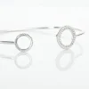 Bracelet Jonc Nathalia Argent Blanc Oxyde De Zirconium