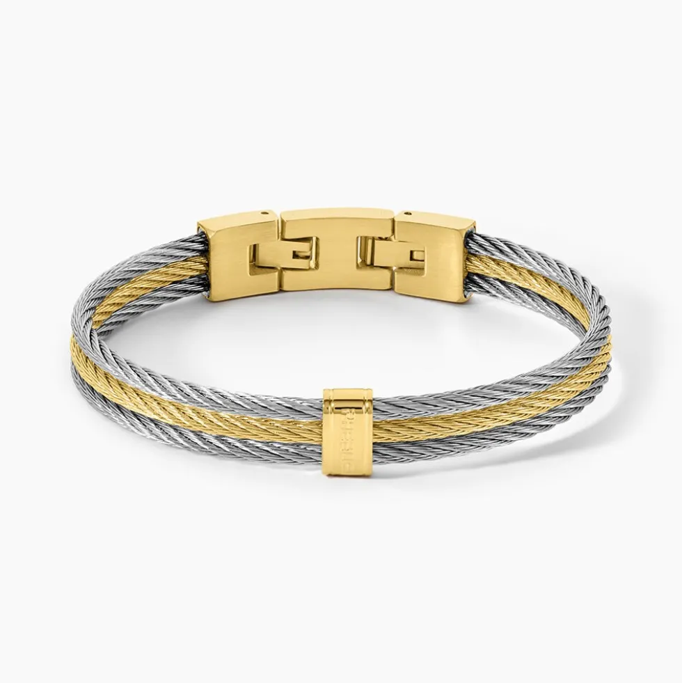 Bracelet Jonc Phebus Him Acier Bicolore