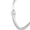 Bracelet Jonc Safietouae Argent Blanc