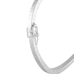 Bracelet Jonc Safietouae Argent Blanc