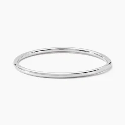 Bracelet Jonc Tabata Argent Blanc