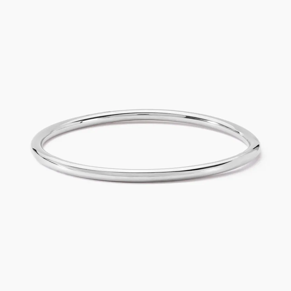 Bracelet Jonc Tabata Argent Blanc