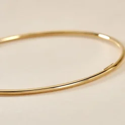 Bracelet Jonc Xylina Fil Rond Lisse Or Jaune