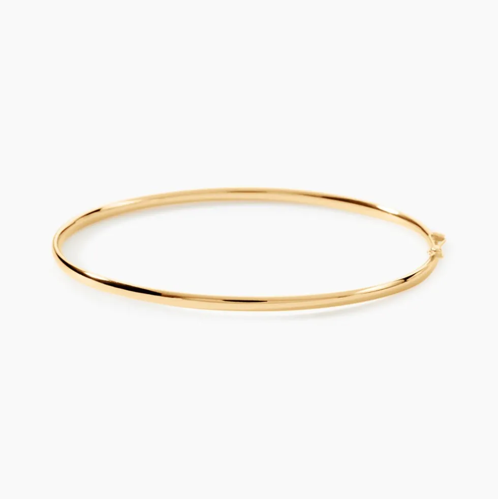 Bracelet Jonc Yuriy Fil Flexible Or Jaune