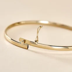 Bracelet Jonc Yuriy Fil Flexible Or Jaune