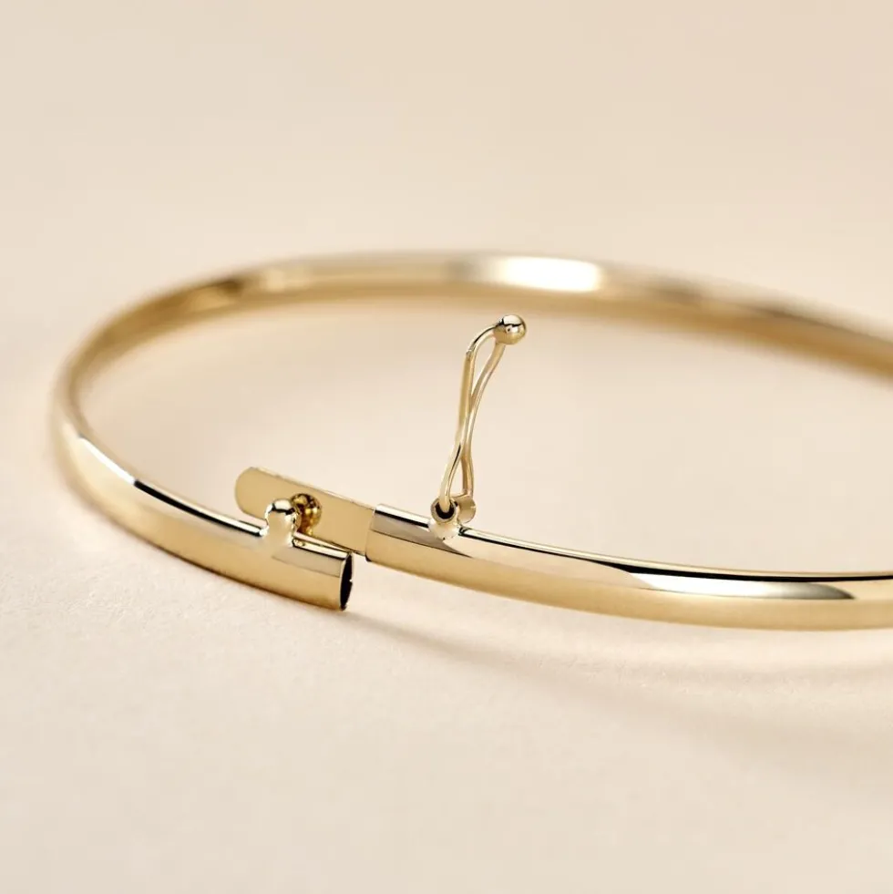 Bracelet Jonc Yuriy Fil Flexible Or Jaune