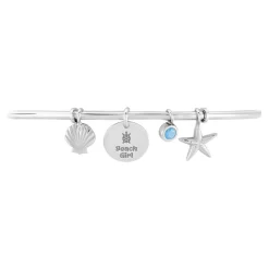 Bracelet Jonc Zerane Argent Blanc Oxyde De Zirconium