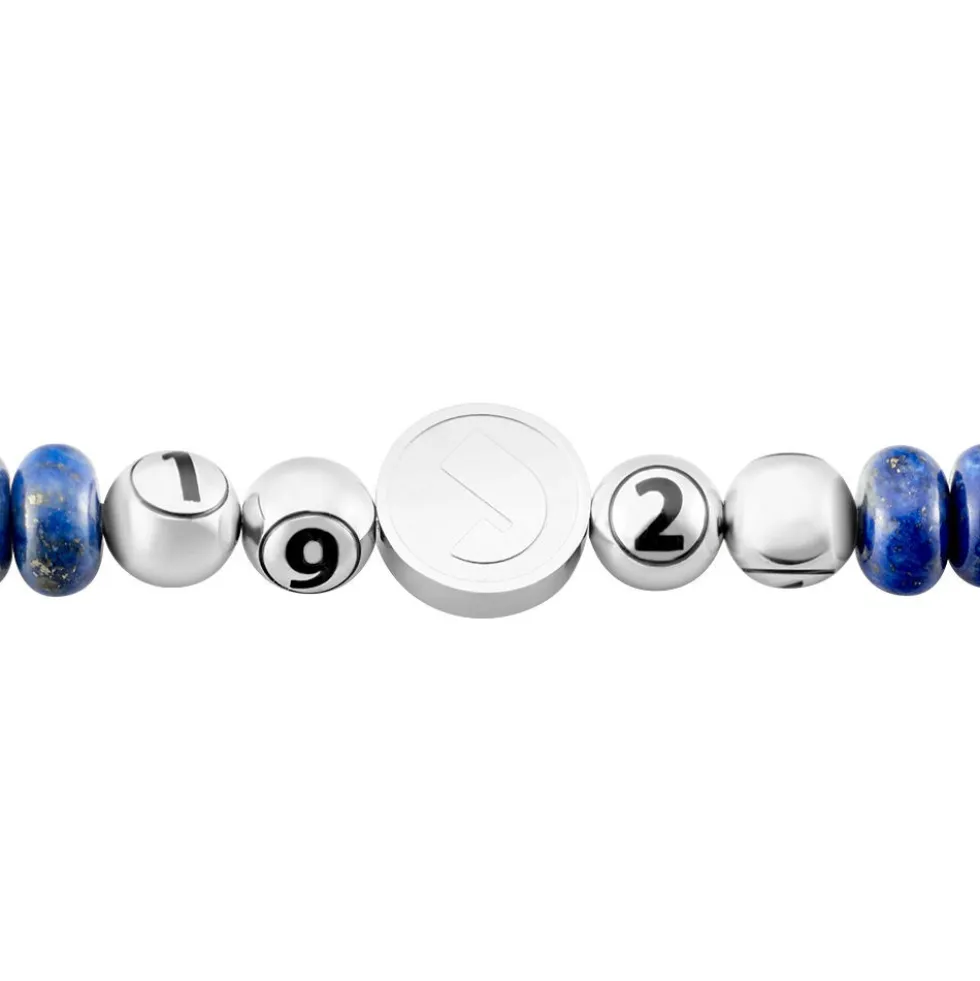 Bracelet Jourdan 1921 Acier Blanc œil De Tigre