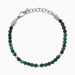 Bracelet Jourdan Acier Blanc Turquoise