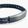 Bracelet Jourdan Come Cuir Bleu