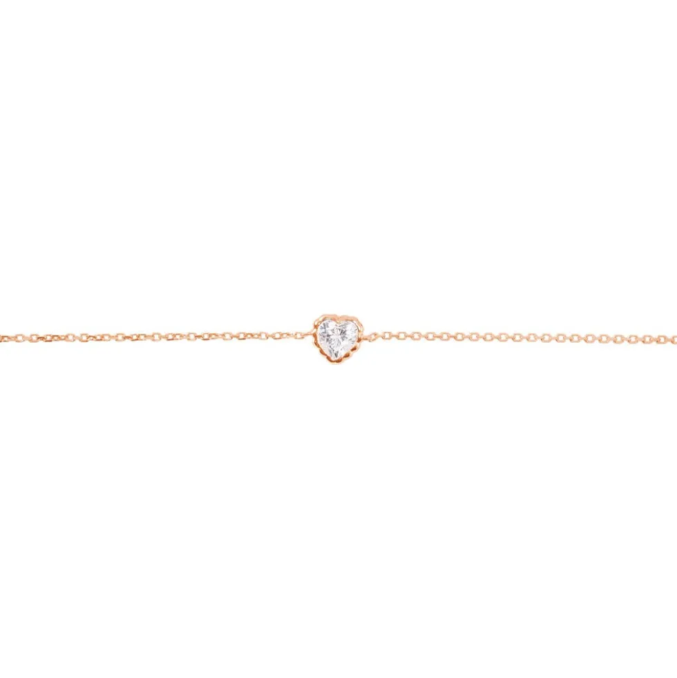 Bracelet Kadidjatou Or Rose Oxyde De Zirconium