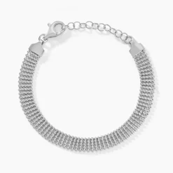 Bracelet Kelline Argent Blanc