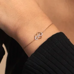 Bracelet Lachina Or Bicolore Oxyde De Zirconium