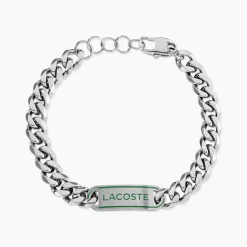 Bracelet Lacoste District Acier Blanc