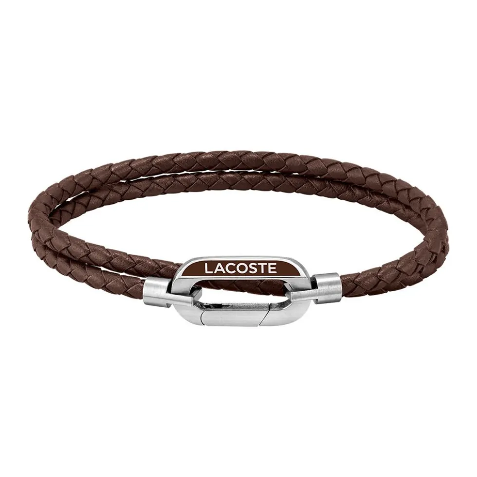 Bracelet Lacoste Starboard acier blanc