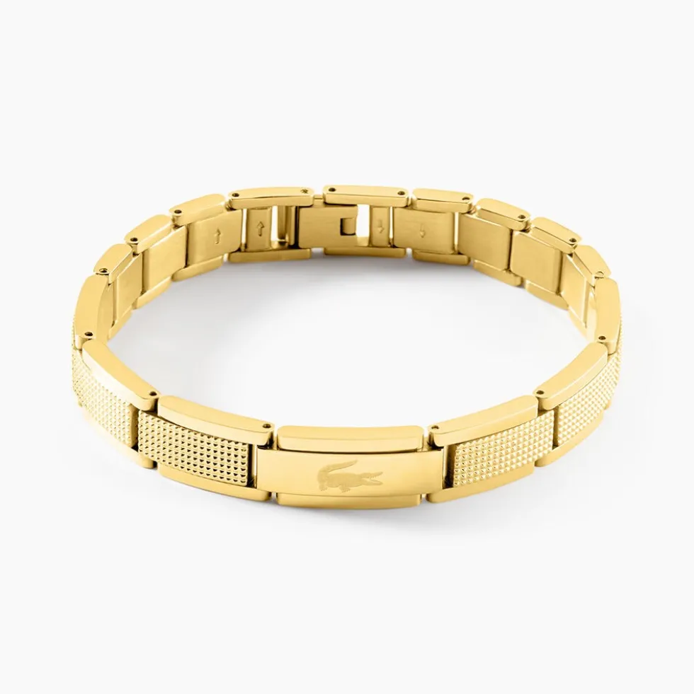 Bracelet Lacoste Stencil Acier Jaune