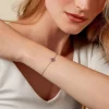 Bracelet Lalla Argent Blanc Pierre D'imitation
