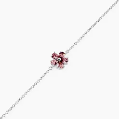 Bracelet Lalla Argent Blanc Pierre D'imitation