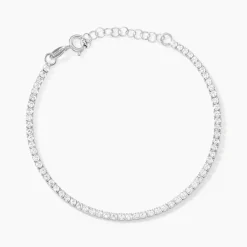 Bracelet Lou-anne Argent Blanc Oxydes De Zirconium