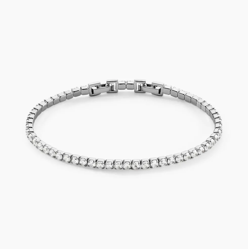 Bracelet Lou-anne Argent Blanc Oxyde De Zirconium Blanc