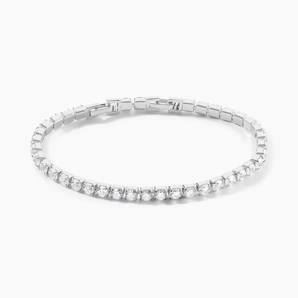 Bracelet Lou-anne Argent Blanc Oxyde De Zirconium Blanc