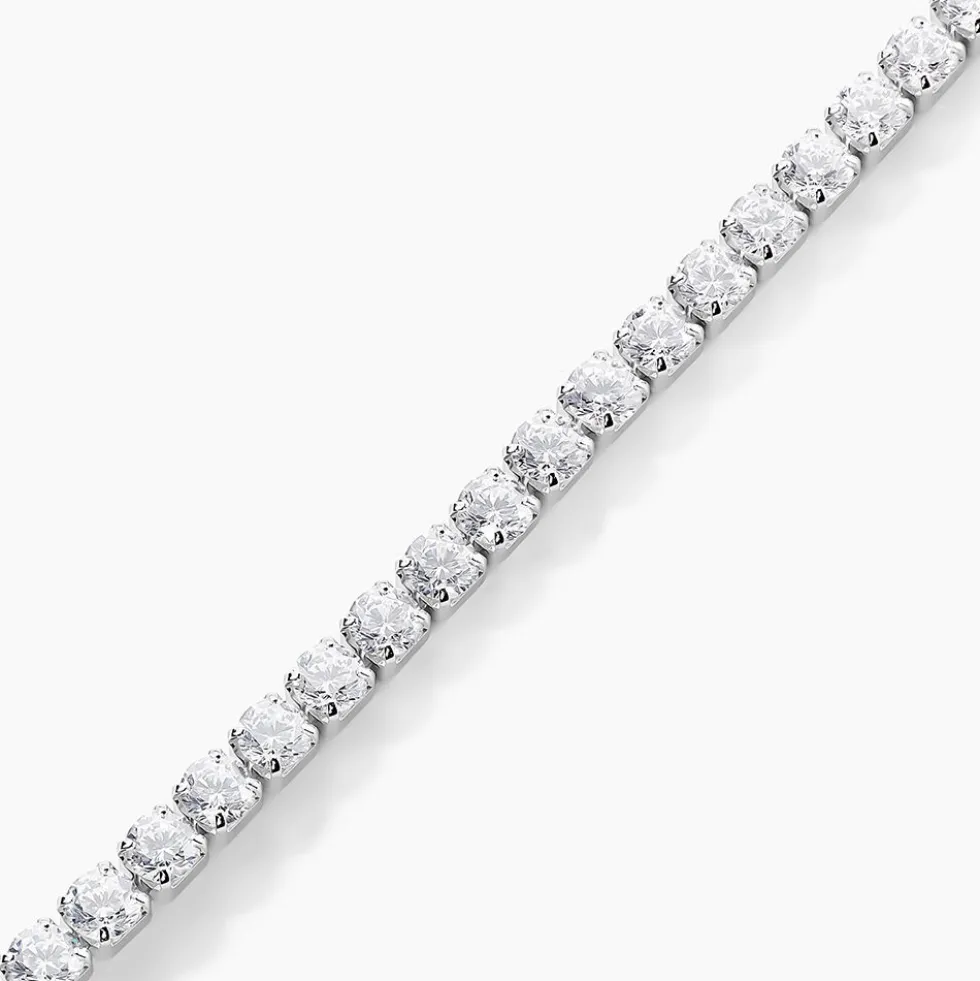 Bracelet Lou-anne Argent Blanc Oxyde De Zirconium Blanc