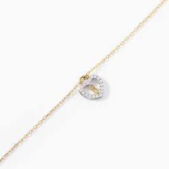 Bracelet Luchetto Or Jaune Oxyde De Zirconium