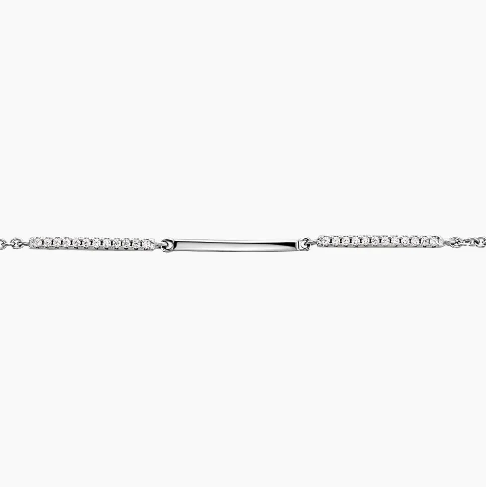 Bracelet Luciane Argent Blanc Oxyde De Zirconium